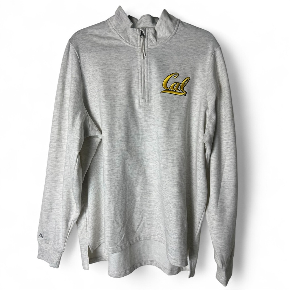 Antigua Cal 1/4 Zip Pullover Gray Heather Women’s 2X NWT Athletic Sweatshirt